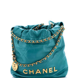 Chanel Mini 22 Chain Hobo Quilted Calfskin